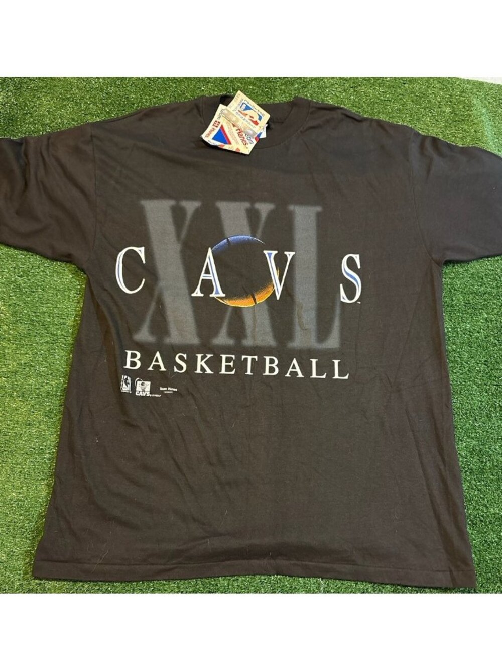 Vintage Cleveland Cavaliers shirt mens XL black basketball Hanes deadstock new